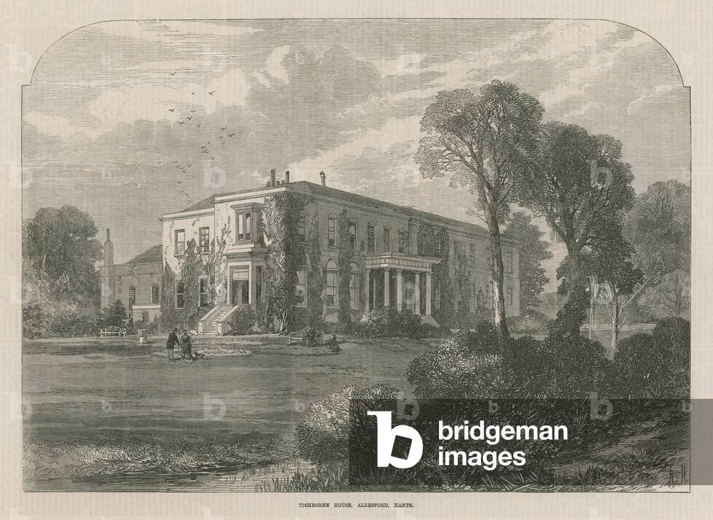 Tichborne House near Alresford (engraving)