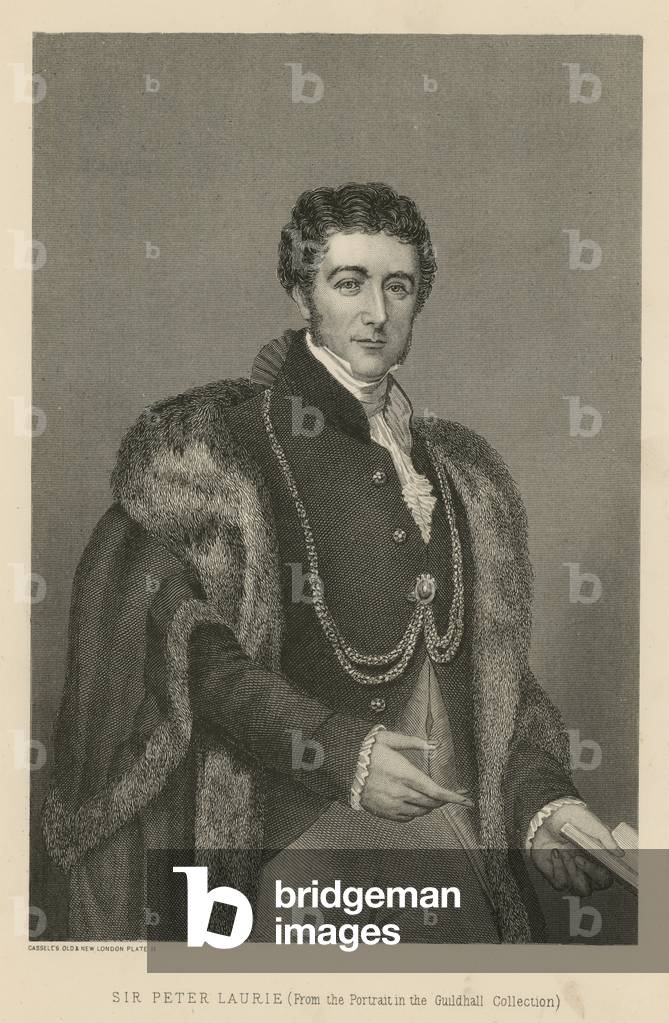Sir Peter Laurie, Lord Mayor of London (engraving)