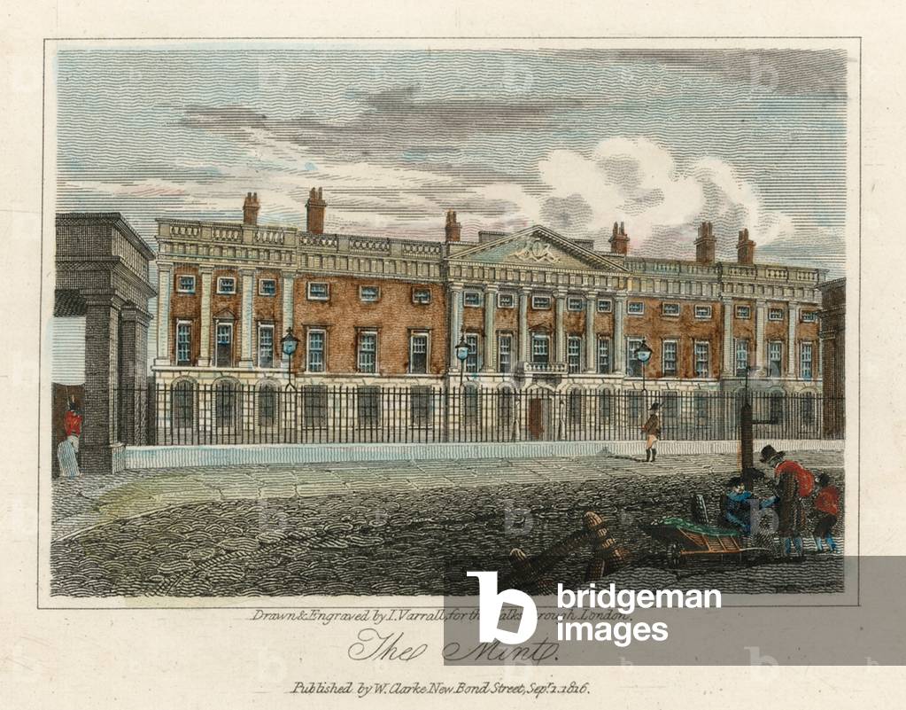 The Royal Mint (coloured engraving)