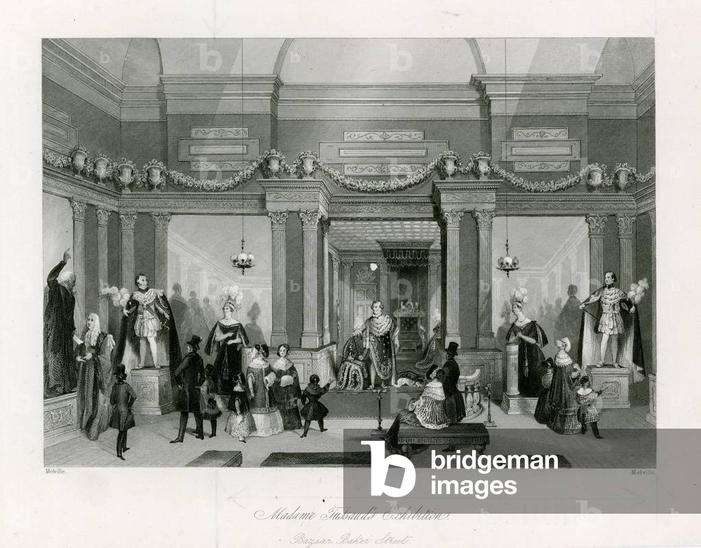 Madame Tussaud's Exhibition, Bazaar, Baker Street (engraving)