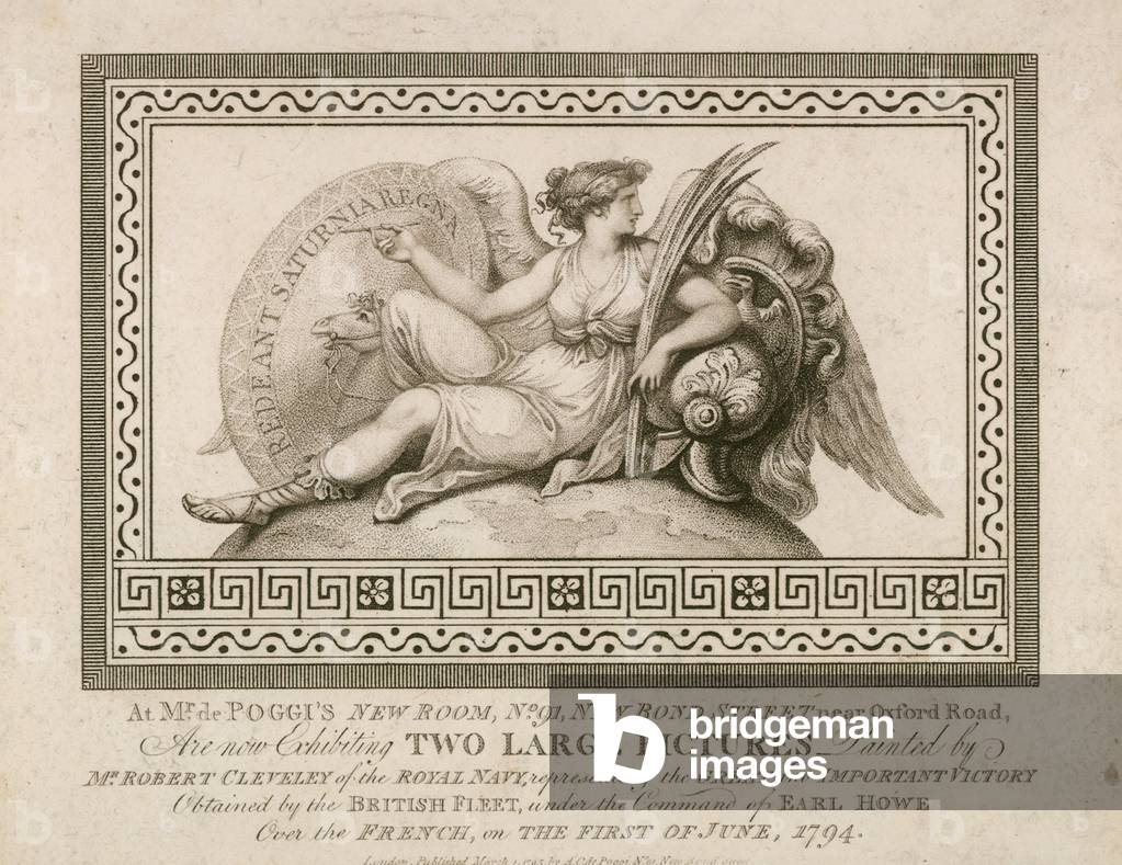Advert for Mr Poggi's New Room, Bond Street (engraving)