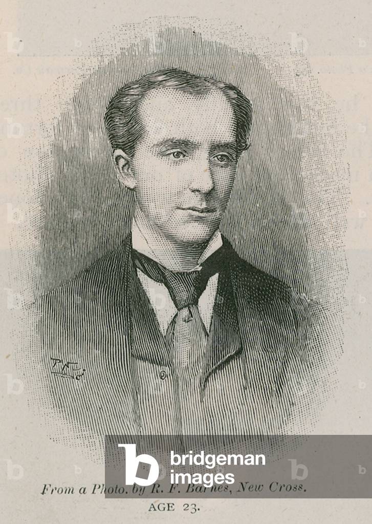 Arthur W Pinero, aged 23 (engraving)