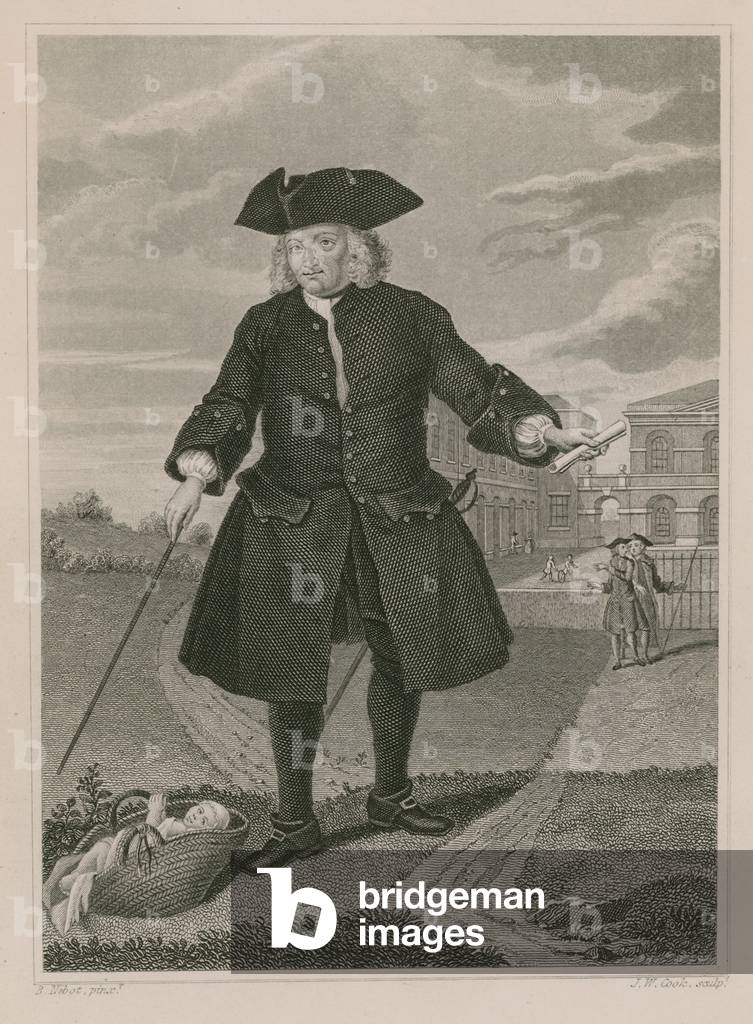 Captain Thomas Coram, founder of the Foundling Hospital (engraving)
