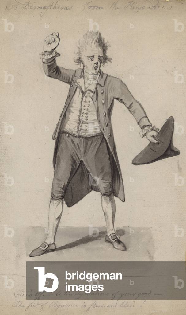 A demosthenes from the King's Arms (w/c on paper)