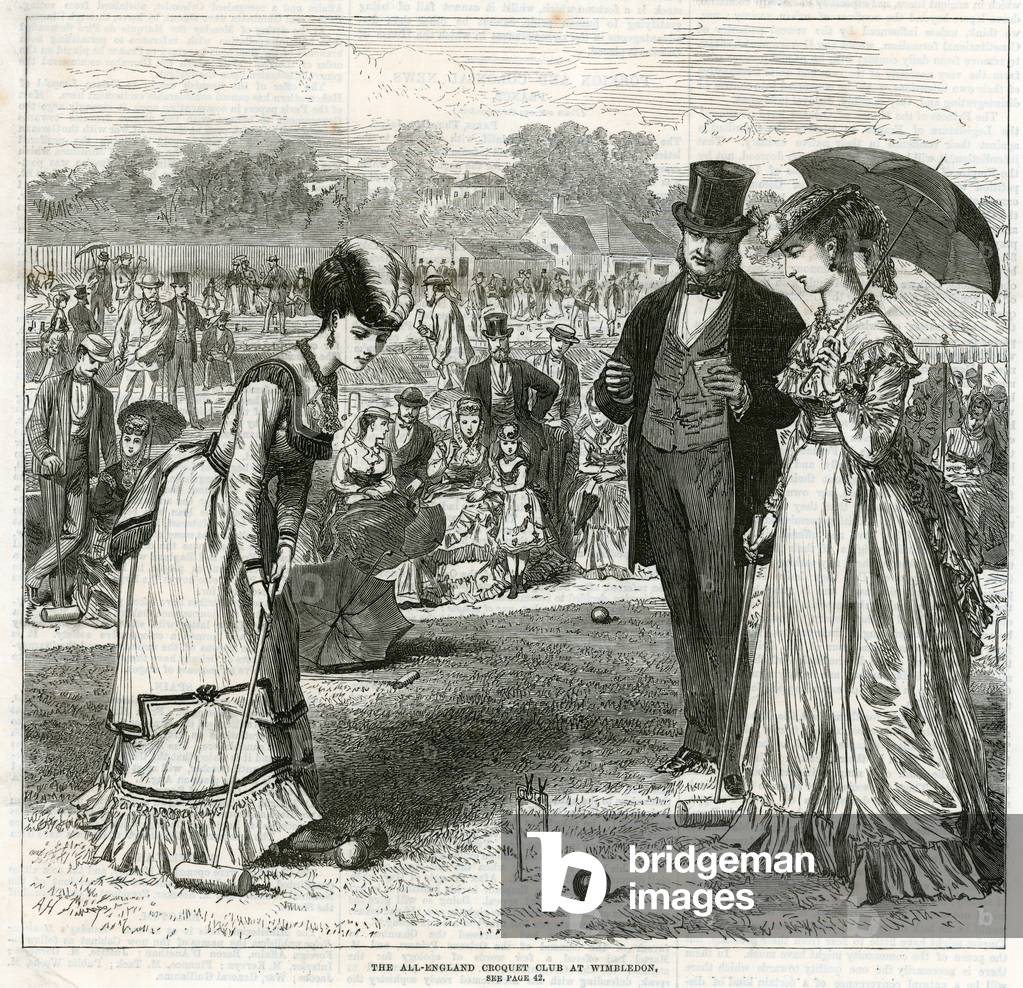 The All-England Croquet Club at Wimbledon (engraving)