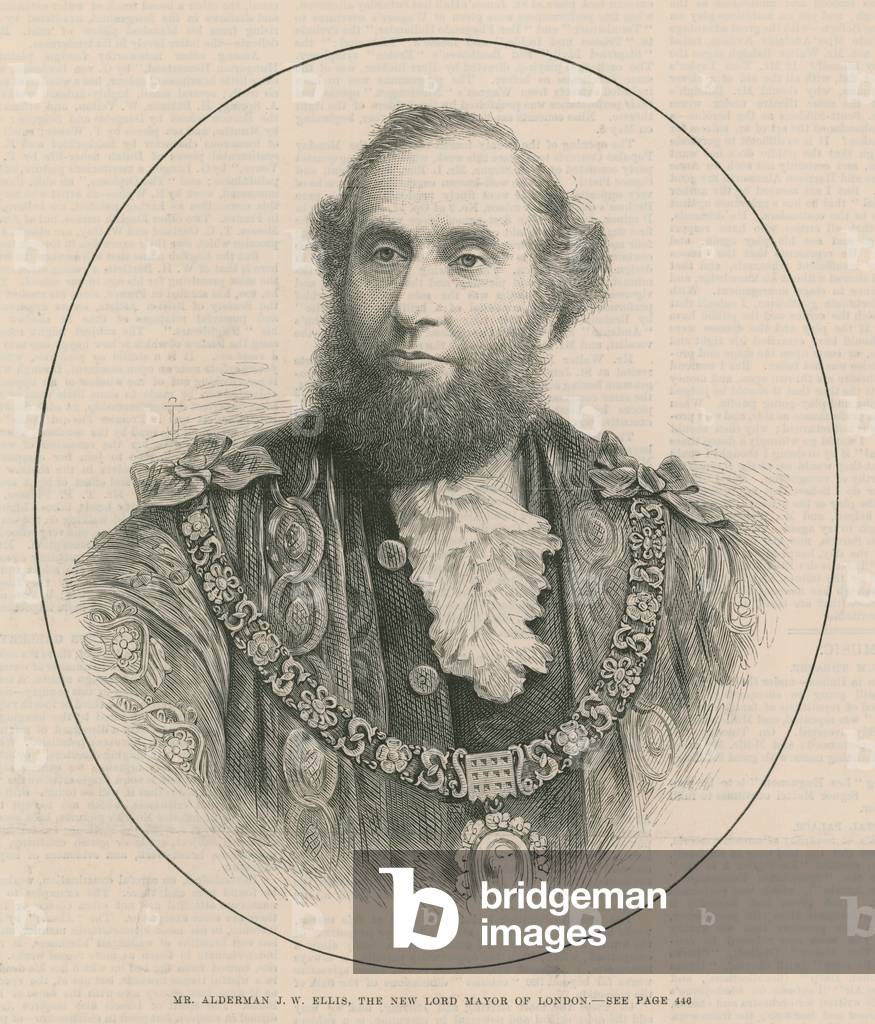 Mr Alderman J W Ellis, the new Lord Mayor of London (engraving)