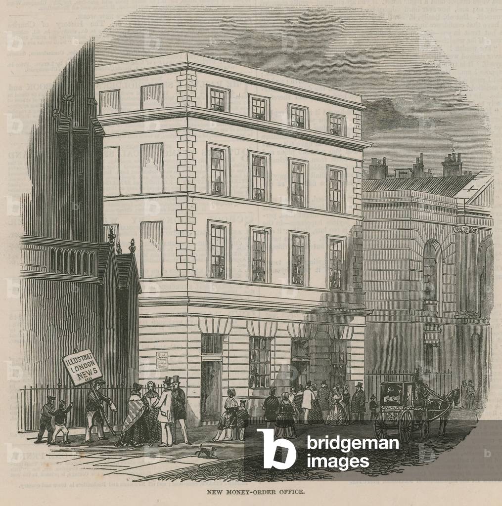 The money order office (engraving)