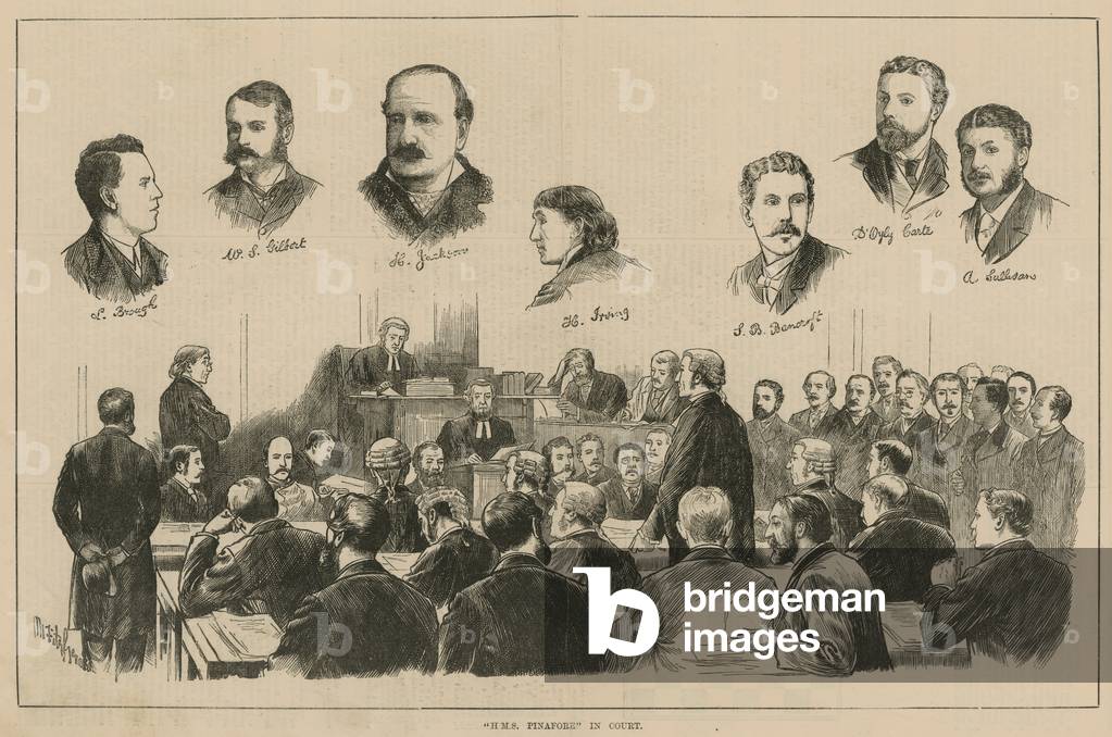 HMS Pinafore in court (engraving)