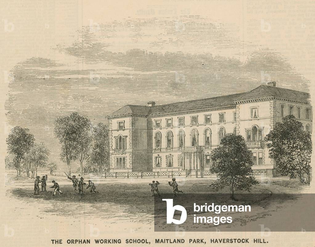 Orphan Working School, in Maitland Park, Haverstock Hill (engraving)