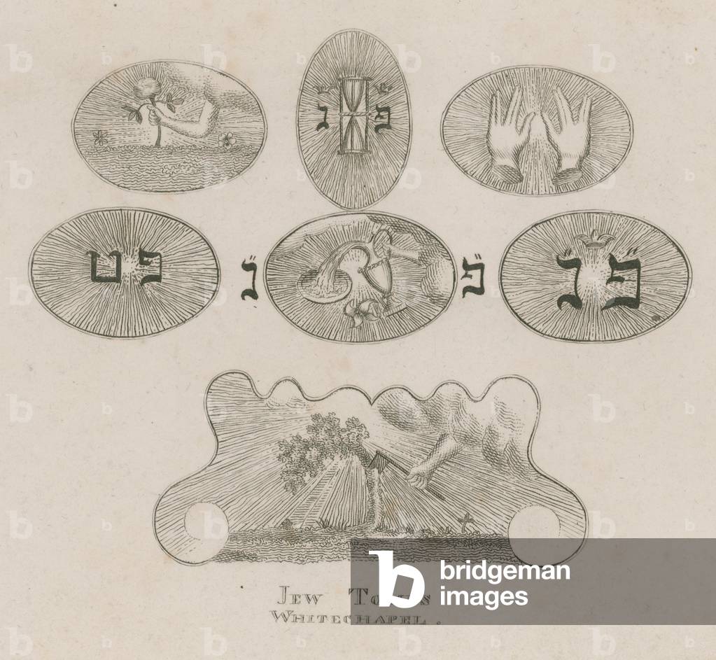 Jew tombs, Whitechapel (engraving)