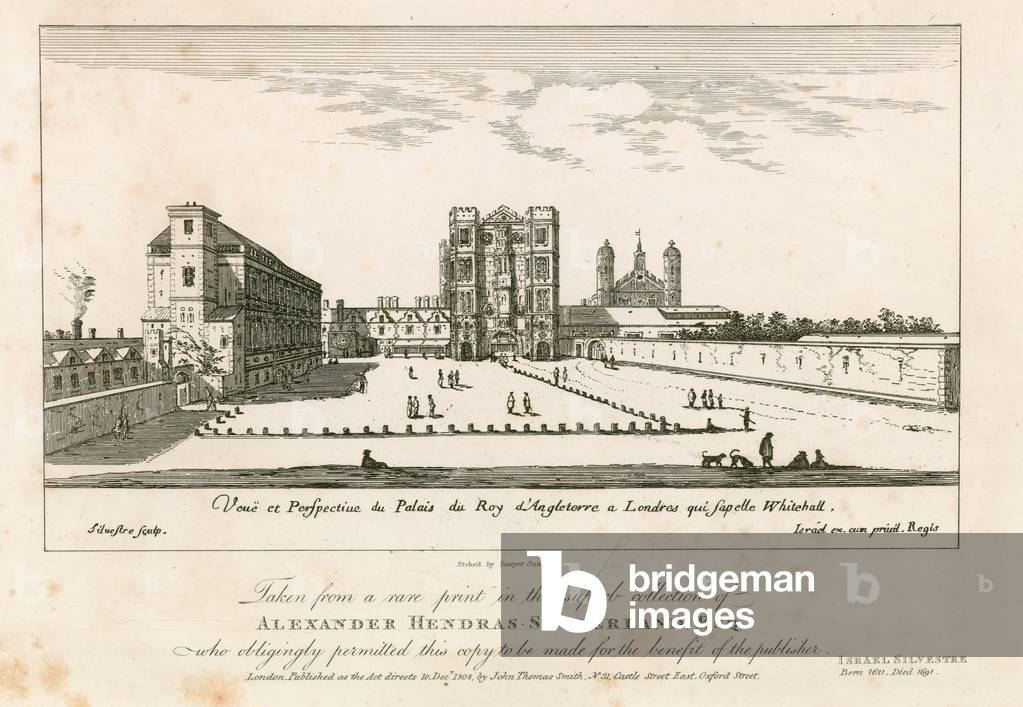 Whitehall in the 17th century (engraving)