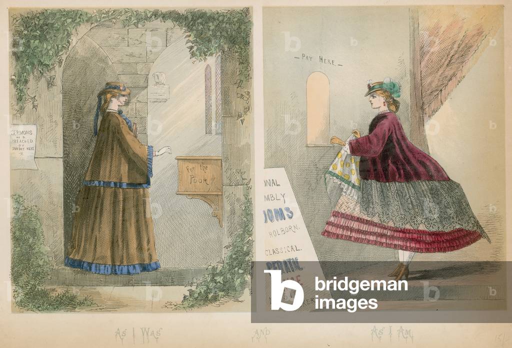 As I was and as I am; Prostitution (coloured engraving)