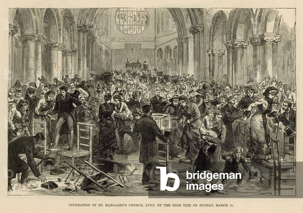 Inundation of St Margaret's Church (engraving)