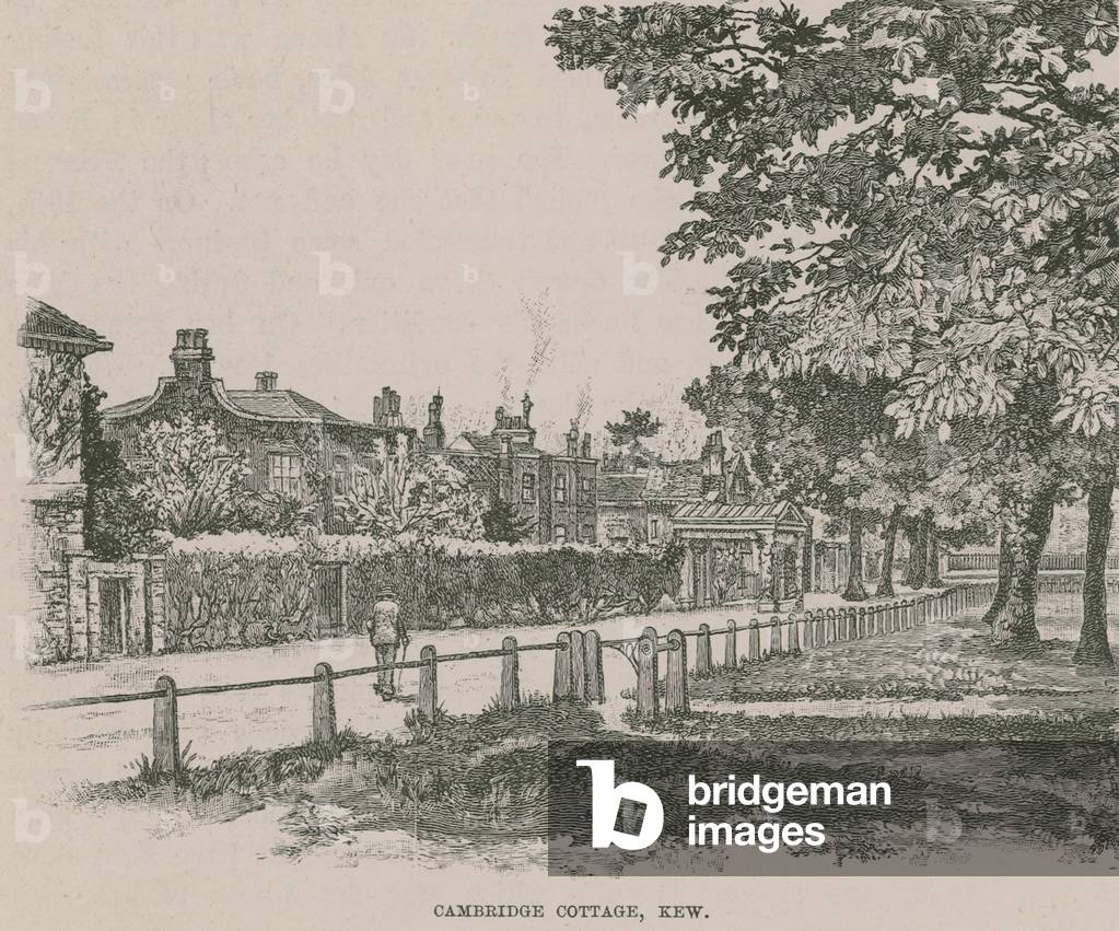 Cambridge Cottage, Kew, the birthplace of Princess Mary of Cambridge (engraving)