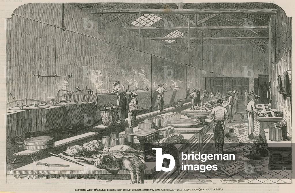 Ritchie and McCall's preserved meat establishment (engraving)