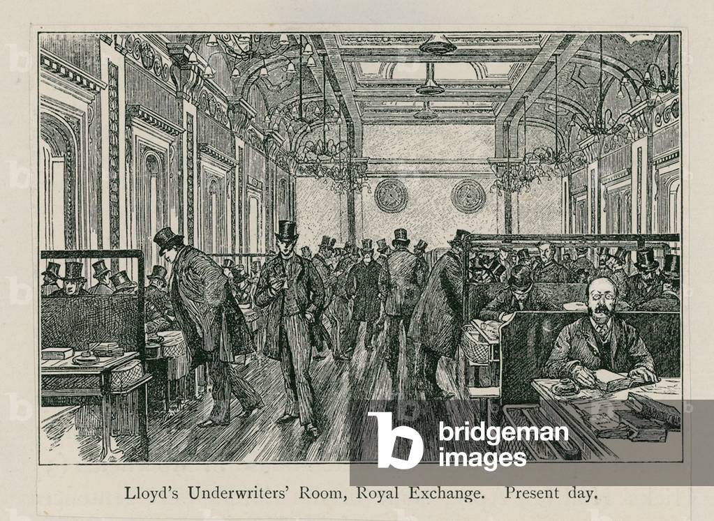 Lloyd's Underwriters' Room, Royal Exchange (engraving)