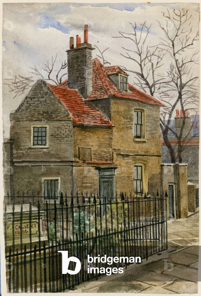 Church Cottage, Church Passage, St Mary's Churchyard, Islington (w/c on paper)