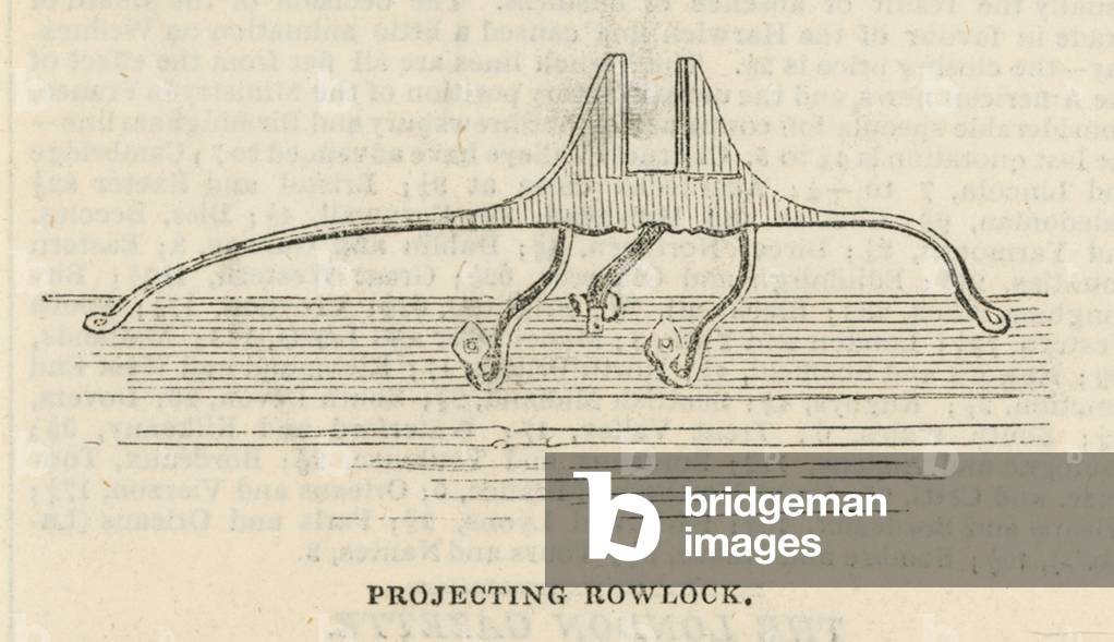 Projecting rowlock (engraving)