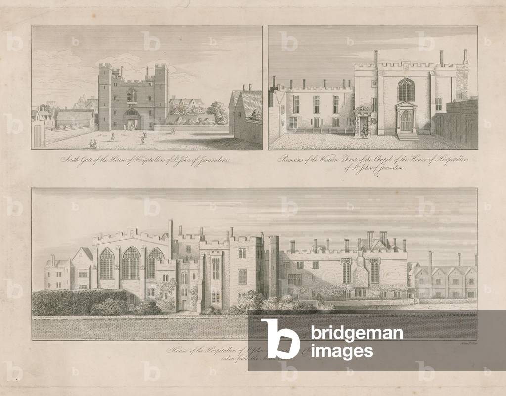House of the Hospitallers of St John of Jerusalem, Clerkenwell (engraving)