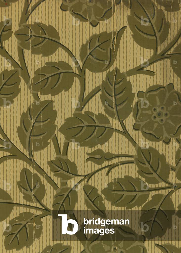 Wallpaper from the home of Thomas Carlyle (colour litho)