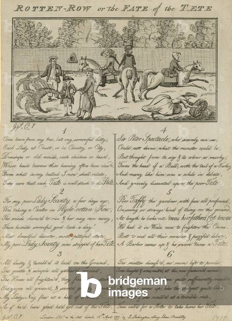 Rotten Row; or, The Fate of the Tete (engraving)