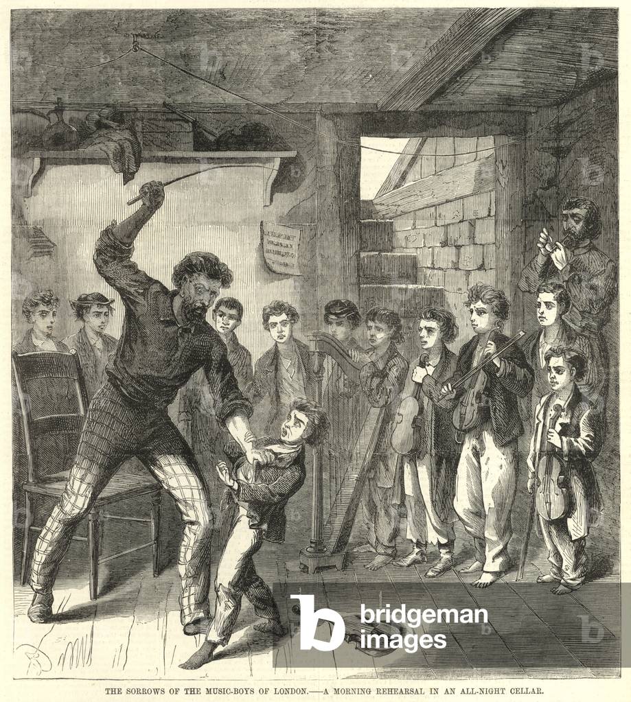 The sorrows of the music-boys of London (engraving)