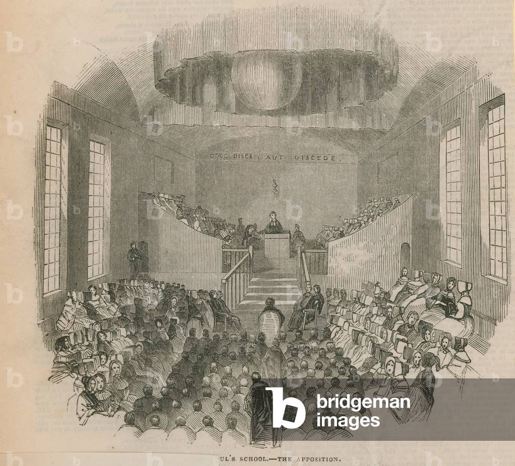 The Apposition in St Paul's School (engraving)