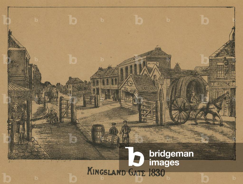 Kingsland Turnpike Gate (engraving)