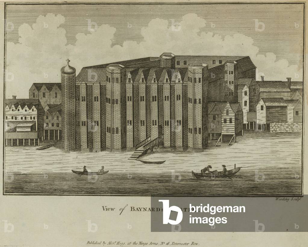 General view of Baynard's Castle (engraving)