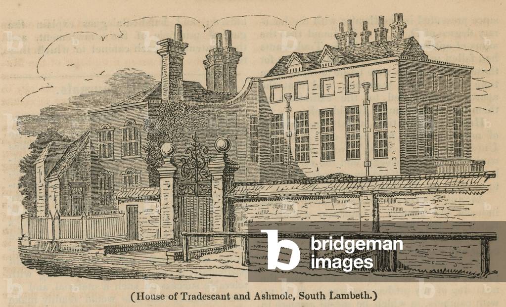 House of Tradescant and Ashmole, South Lambeth (engraving)