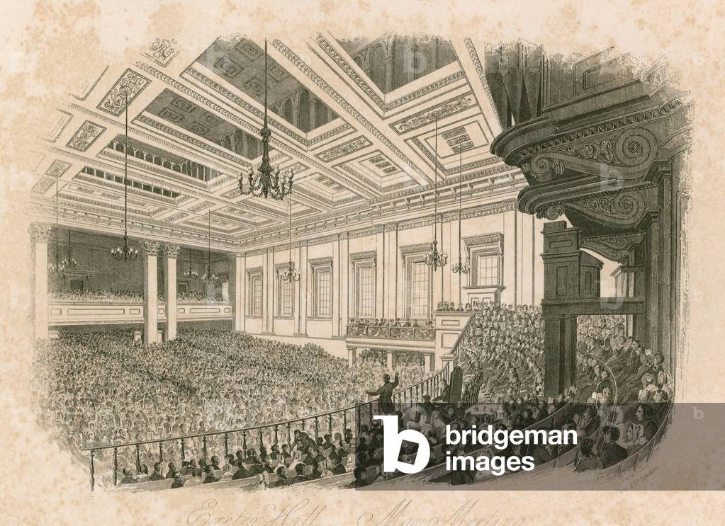 May Meeting at Exeter Hall, Strand, London (engraving)