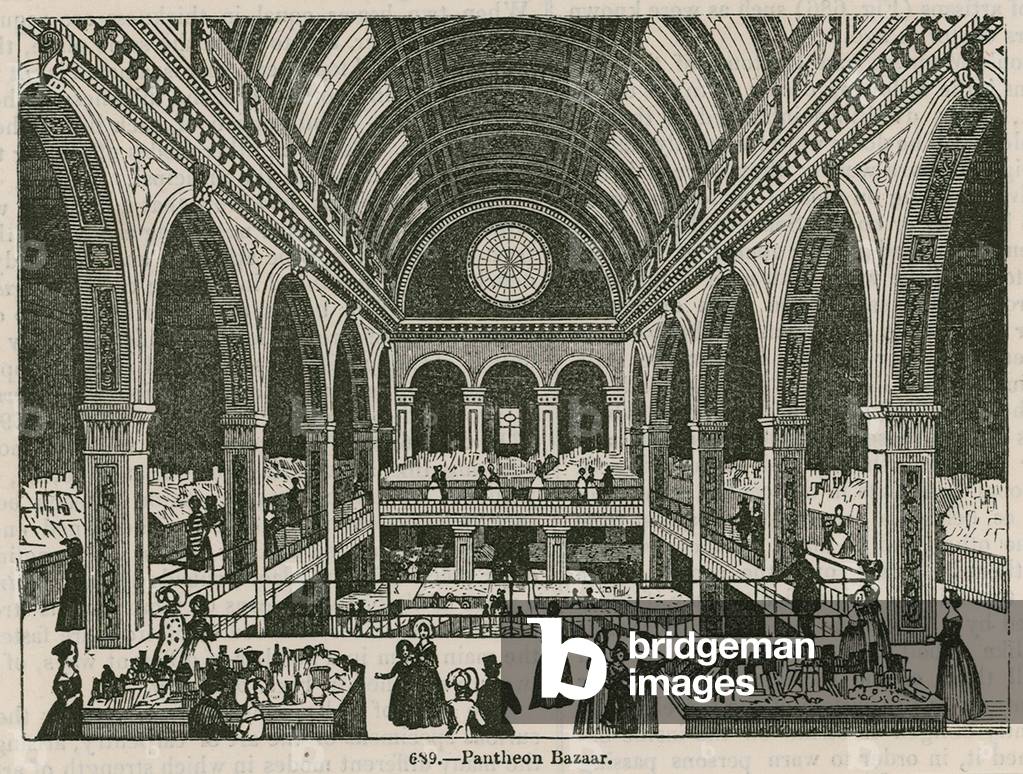 The Pantheon Bazaar, Oxford Street, London (engraving)