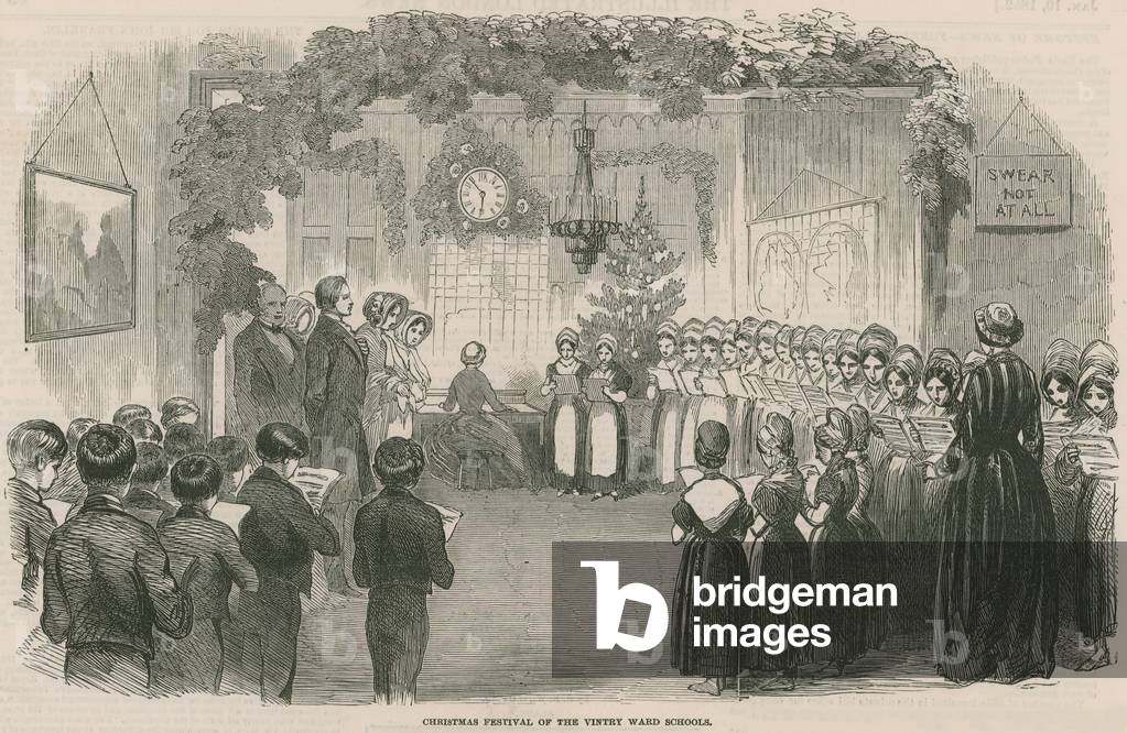 Christmas festival of the Vintry Ward Schools (engraving)