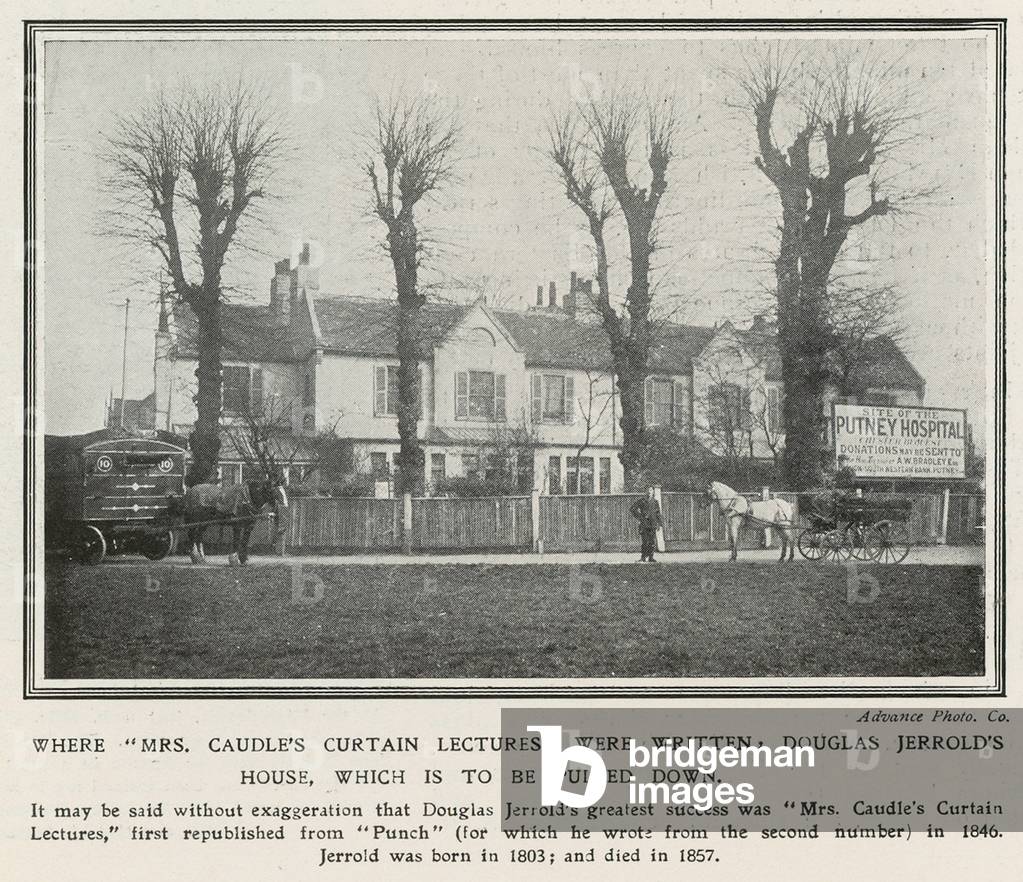 Where Mrs Caudle's Curtain Lectures were written, Douglas Jerrold's House (photo)