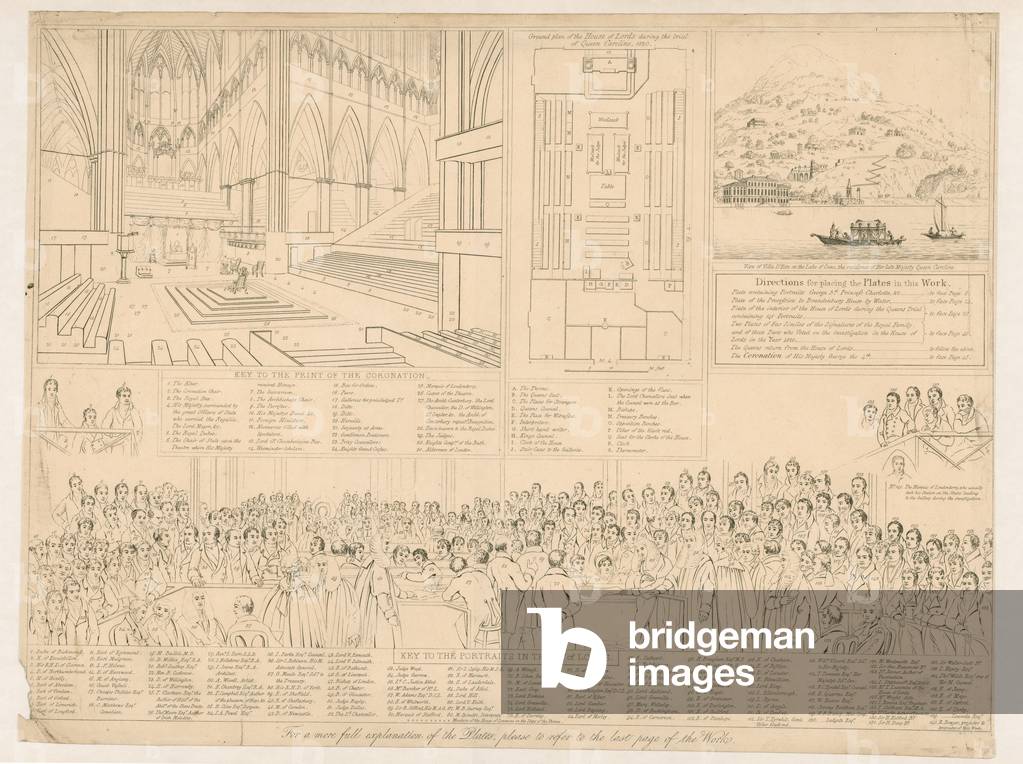 House of Lords during the important investigation in 1820 (engraving)