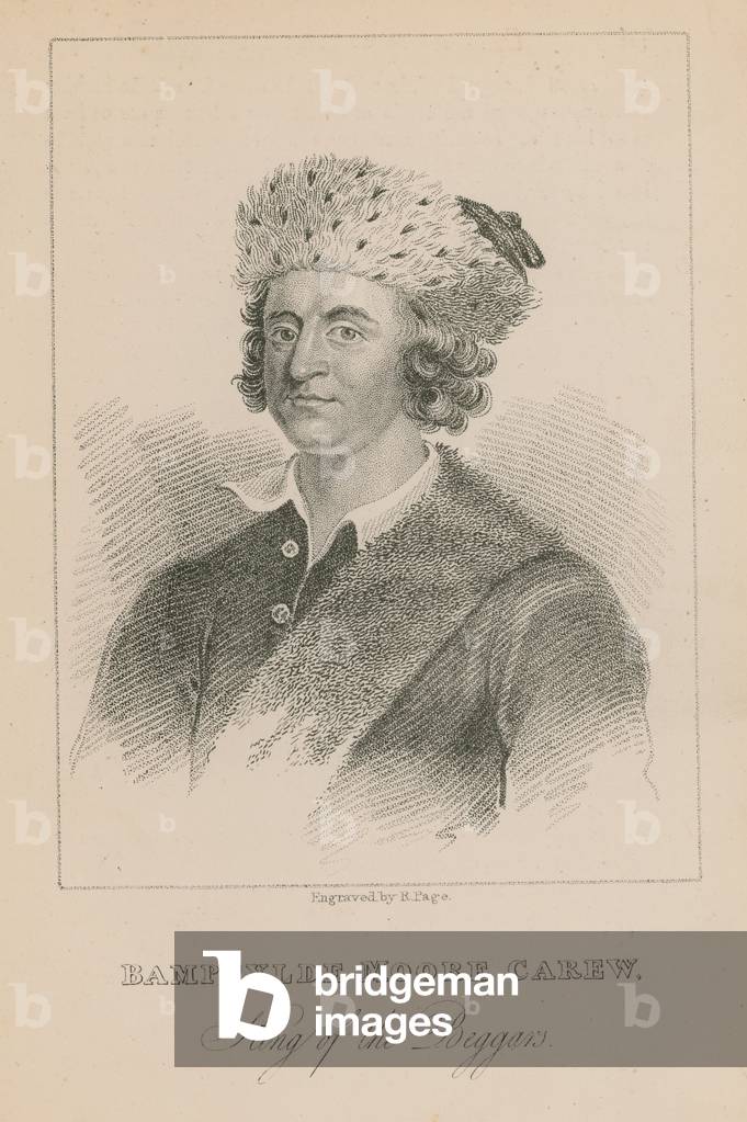 Bamfylde Moore Carew, King of the Beggars (engraving)