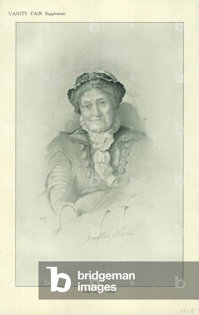 Lady Dorothy Nevill (colour litho)