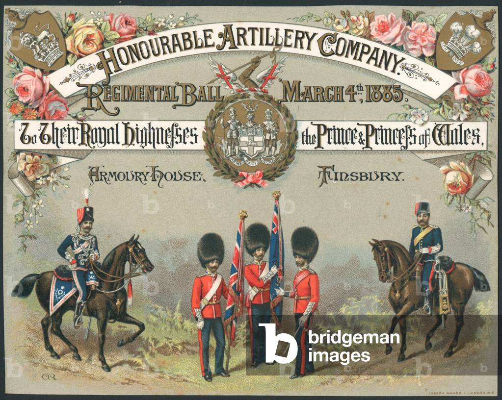 Honourable Artillery Company, Regimental Ball, 4 March 1885 (chromolitho)