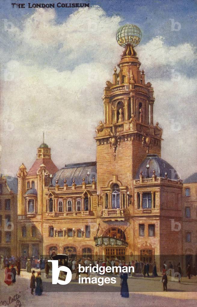 The London Coliseum (colour litho)