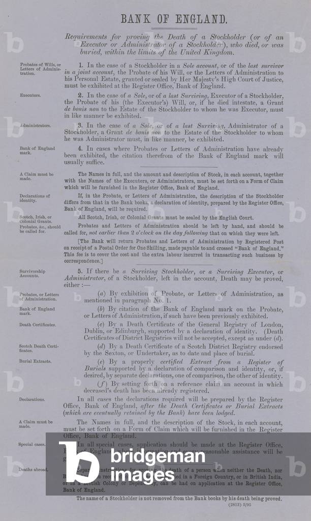 Requirements for proving the death of a stockholder (engraving)