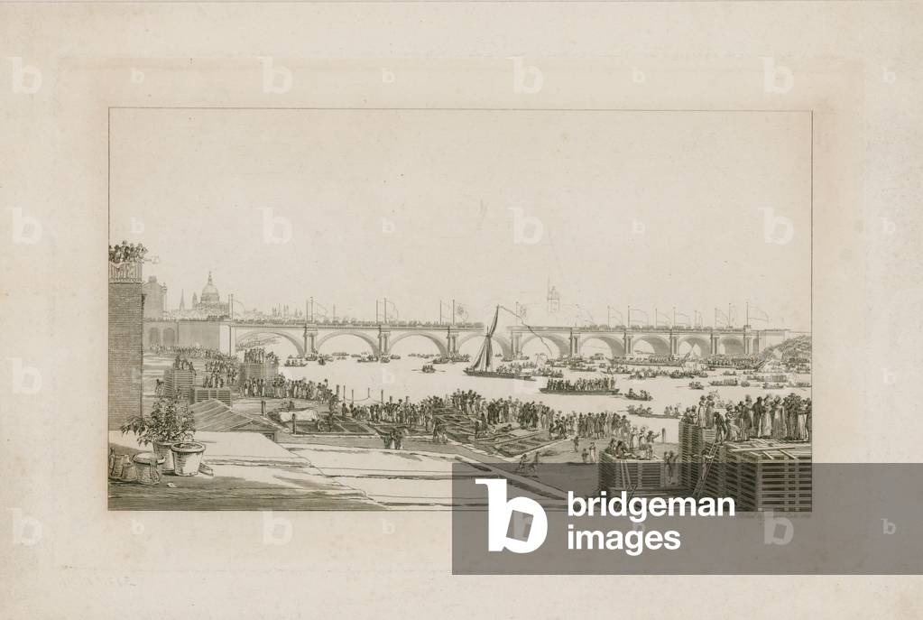 Waterloo Bridge, London (engraving)