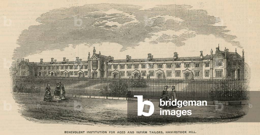 Benevolent Institution for Aged and Infirm Tailors on Haverstock Hill (engraving)