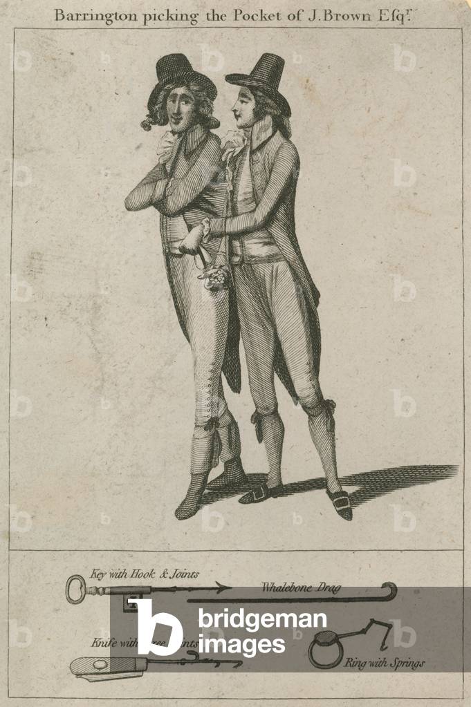 Barrington picking the pocket of J Brown esq (engraving)