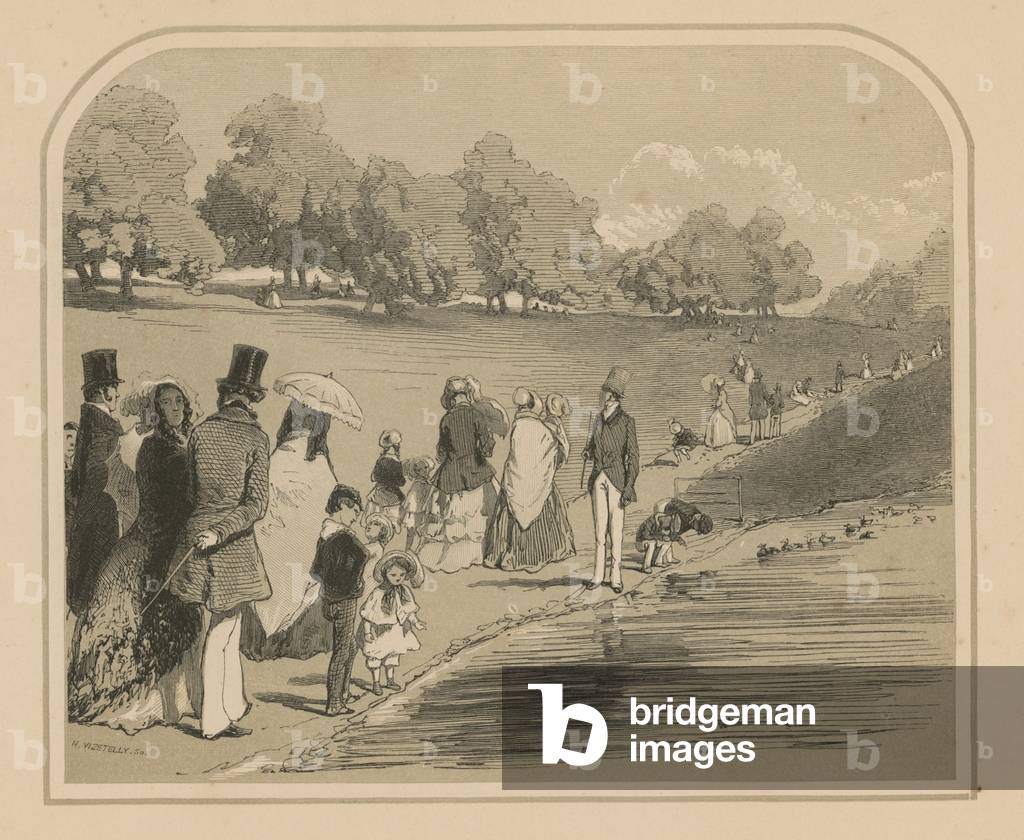 A London park (engraving)