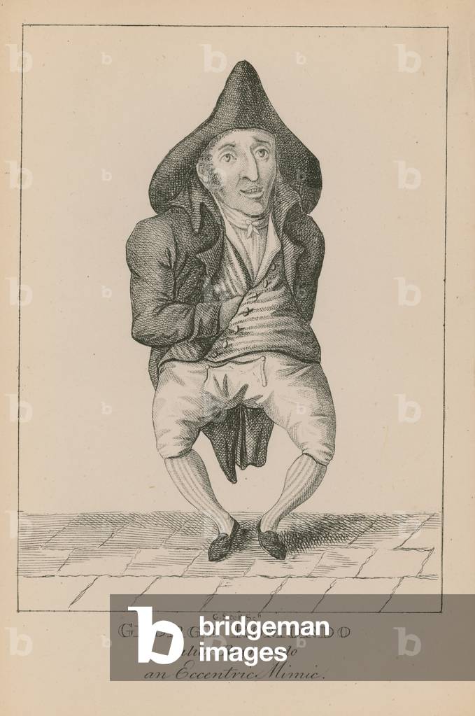 George Romondo, alias Raymondo, an eccentric mimic (engraving)