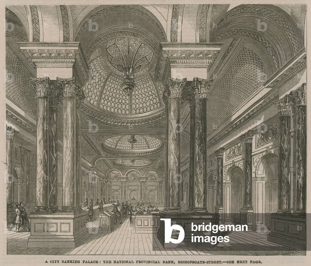 A City banking palace (engraving)