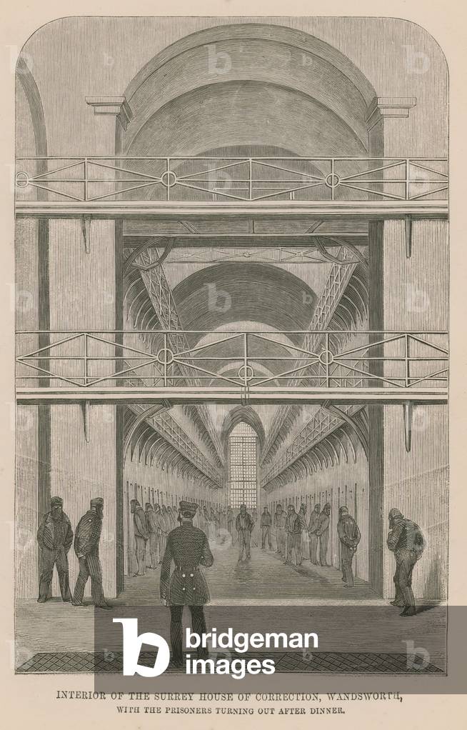 Interior of the Surrey House of Correction (engraving)