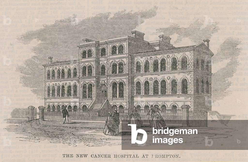The new cancer hospital at Brompton, London (engraving)