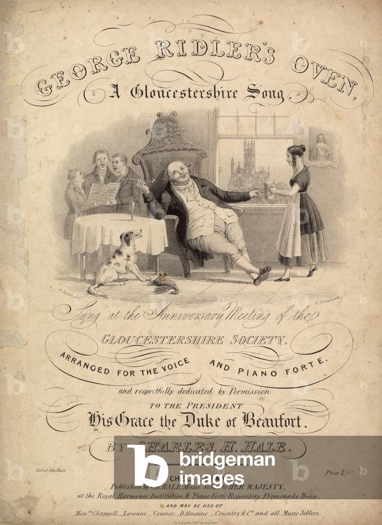 George Ridler's Oven - A Gloucestershire Song (engraving)