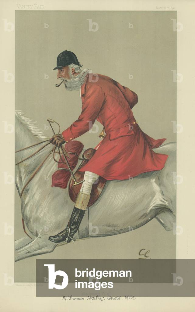 Mr Thomas Merthyr Guest (colour litho)